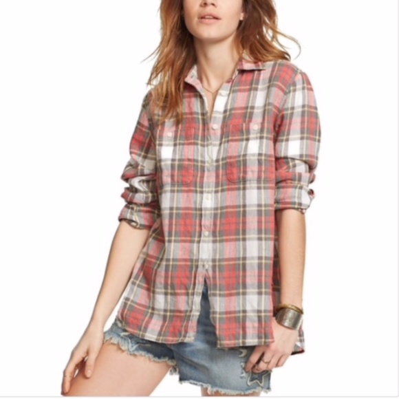 Ralph Lauren Denim & Supply Tomboy Plaid Button Up - Picture 1 of 8